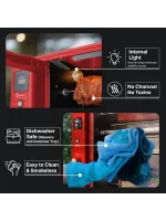 Brazilian Flame Churrasco? Gas Rotisserie Oven Grill Roaster with Auto Rotating Skewers for Rotisserie Chicken, Brazilian Style BBQ and Churrasco, Shawarma Machine, Propane Grill - 2024 Series - Image 5